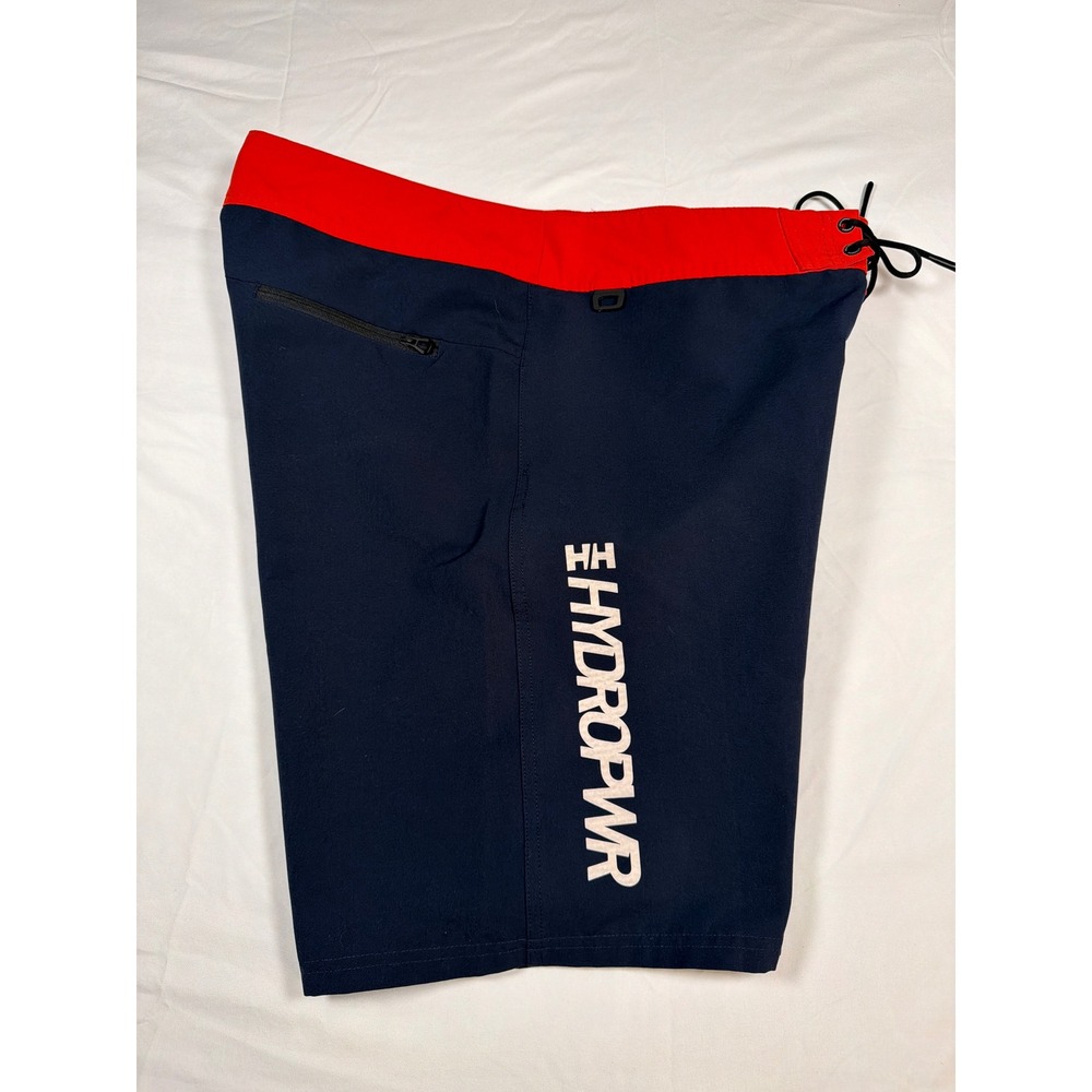 Helly Hansen Hydropwr Mens Board Shorts Navy Blue Red Size 36 34273 Sailing Surf